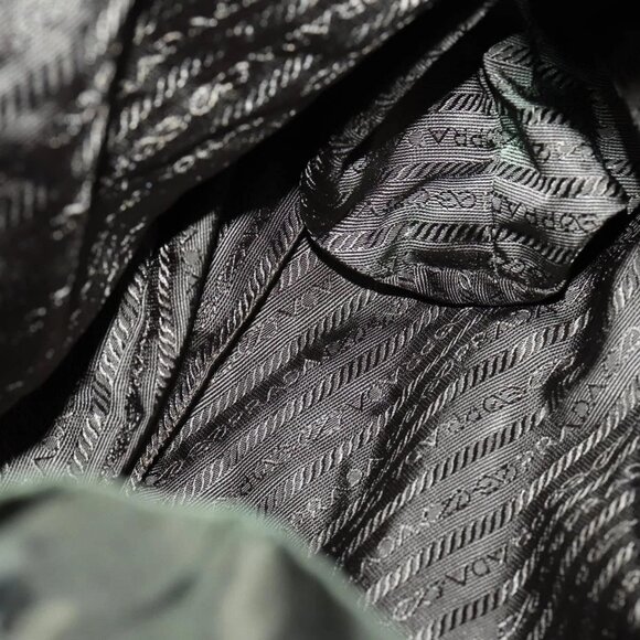 PRADA Backpack Nylon Khaki Silver Auth 147403 - Picture 11 of 16